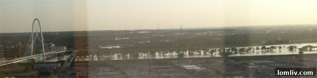 Trinity River view from W Residences Dallas