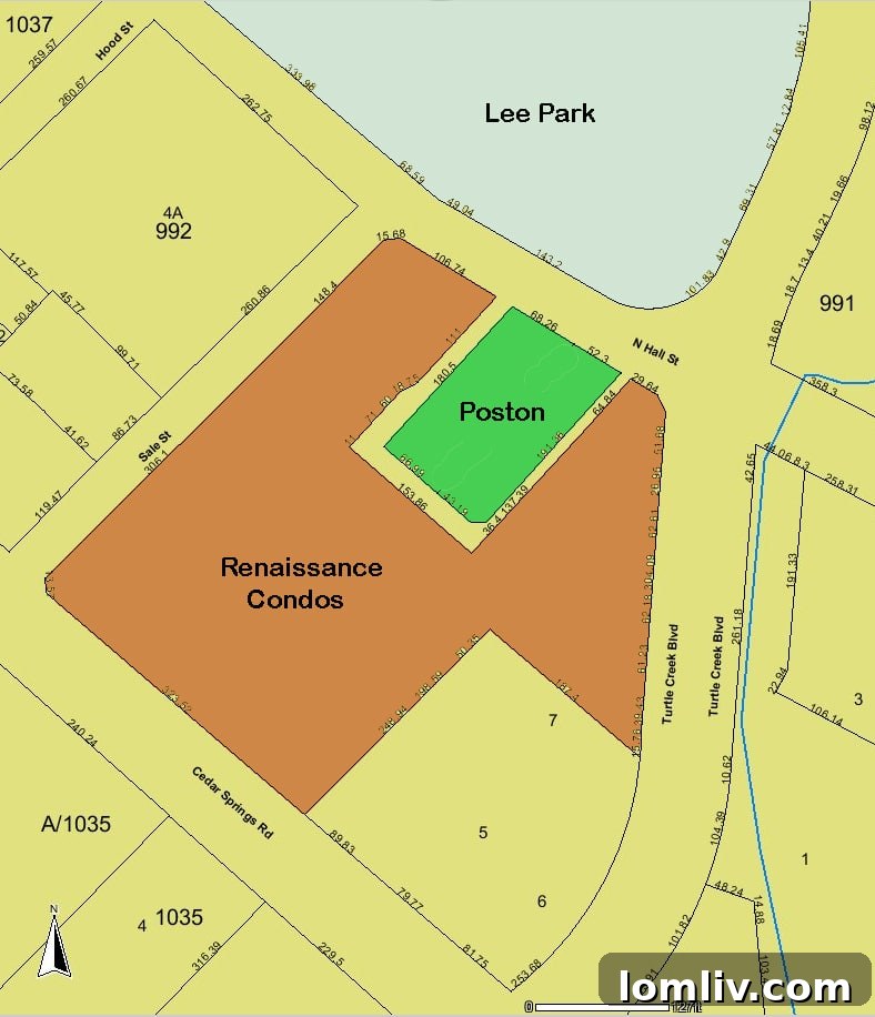 Dallas Real Estate Development Map: Renaissance and Poston Lot