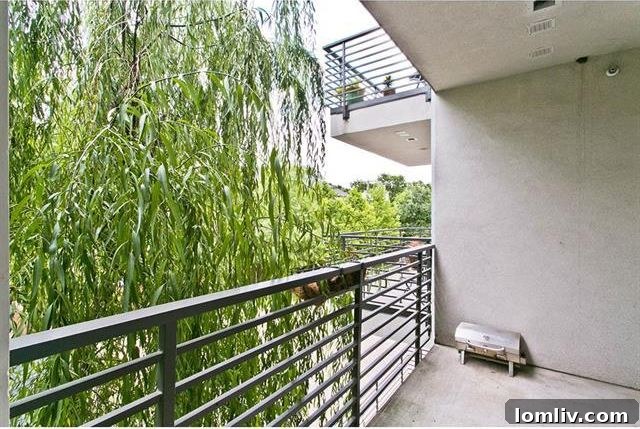 Private balcony off the living room, perfect for outdoor relaxation