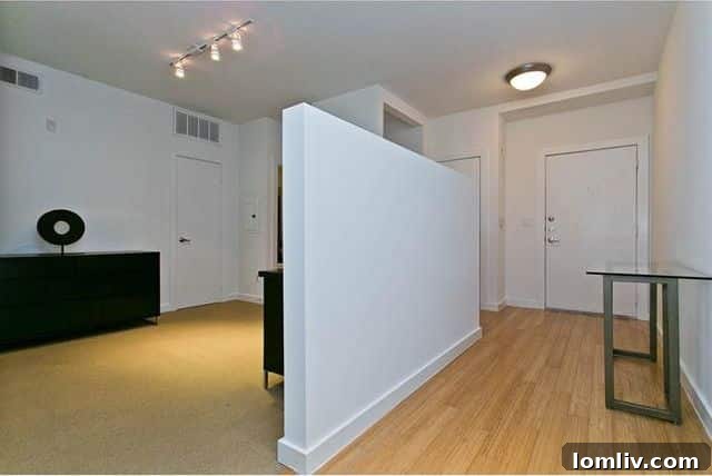 Versatile second bedroom set up as a home office in the Oak Lawn condo