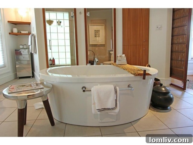 Luxurious Soaking Tub and Separate Shower in Master Bath
