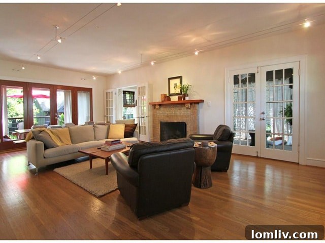 Formal Living Room with Fireplace - 1004 N. Montclair
