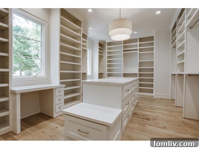 Expansive Master Closet and Dressing Room