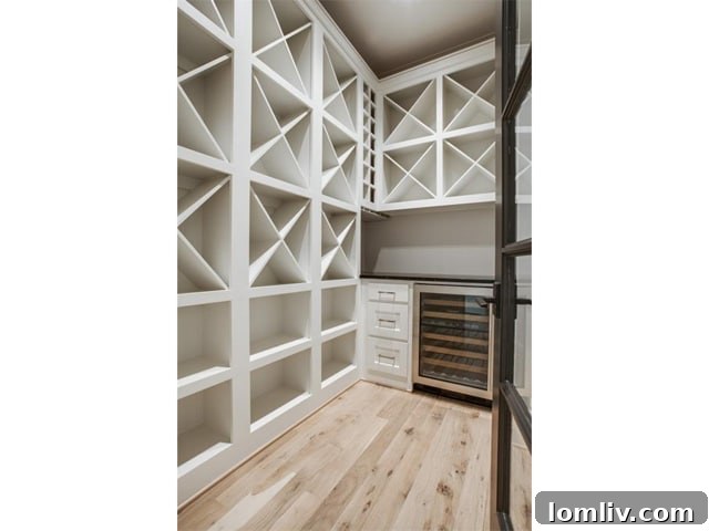 Walk-in Wine Closet Detail