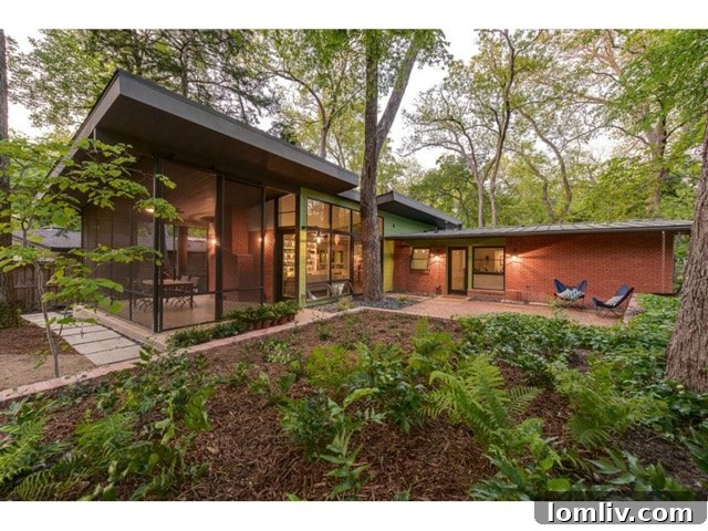 Rear exterior view of the LEED Gold home at 983 Sylvania
