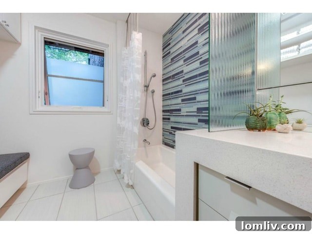 Modern second bathroom with sleek finishes at 983 Sylvania