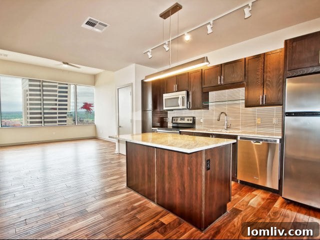 Spacious bedroom in an LTV Tower apartment with elegant decor.