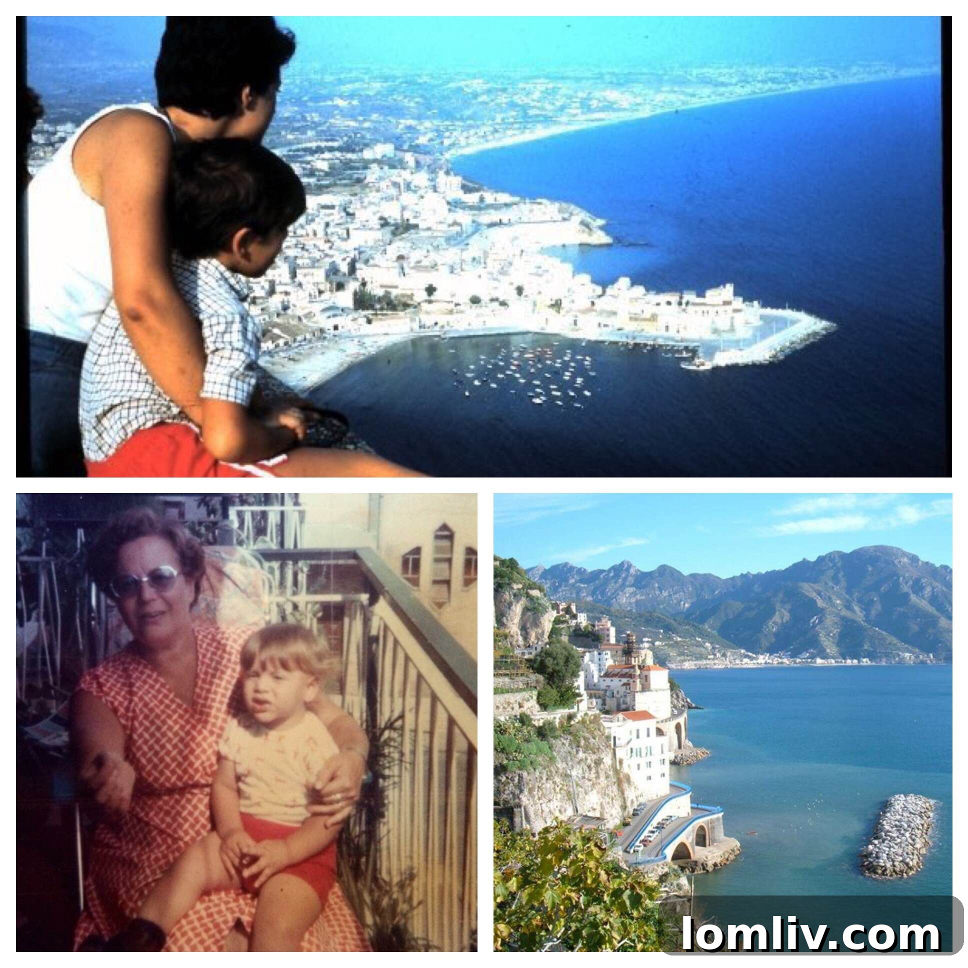 JP Piccinini with his grandmother and mother in Naples, Italy, showcasing his roots