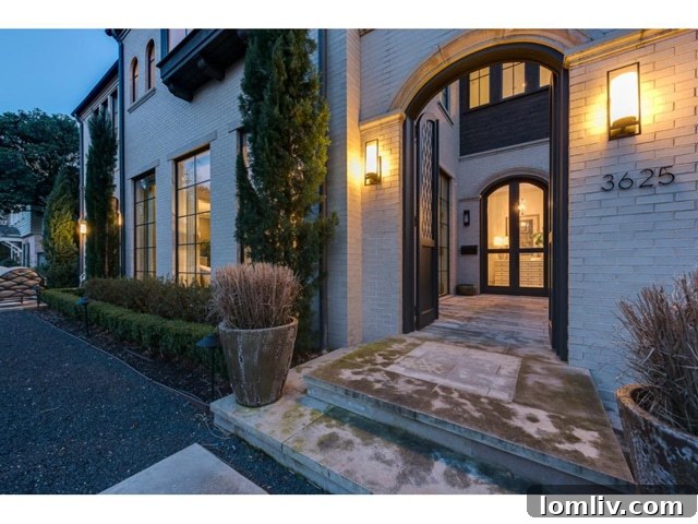 3625 Bryn Mawr Steps - Elegant Entrance to a Luxury Dallas Home