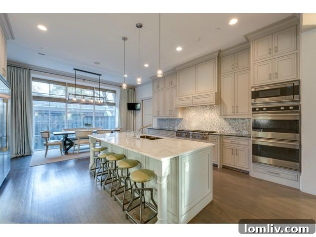 3625 Bryn Mawr Kitchen Island - Central Hub of a Luxury Home