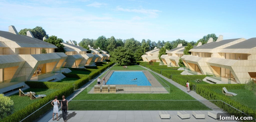 Modern Spanish Community showcasing a blend of traditional influence and contemporary architectural design.