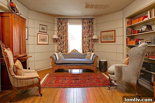 Versatile Living Area with Original Stage Elements
