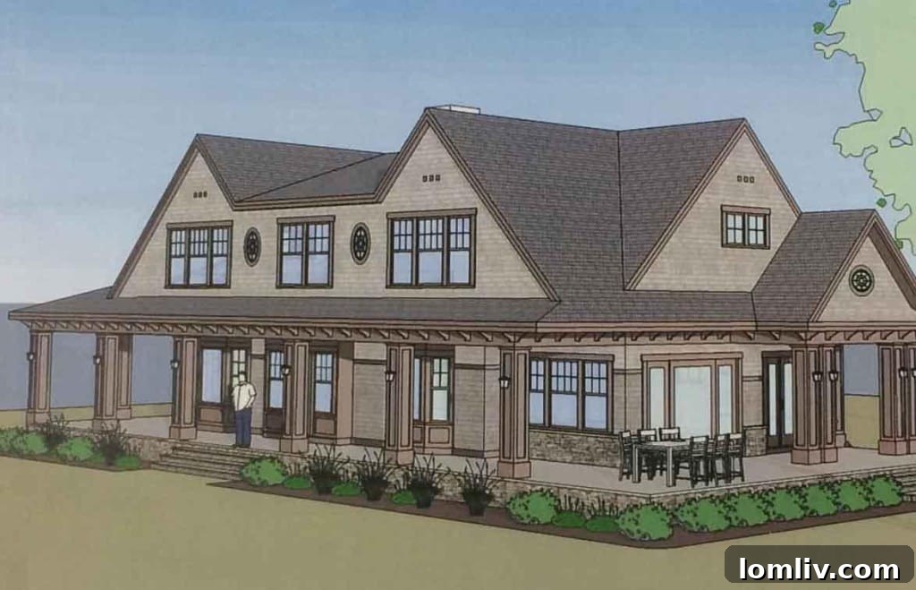 Architectural rendering of Jeb Bush's summer house at Walker's Point.