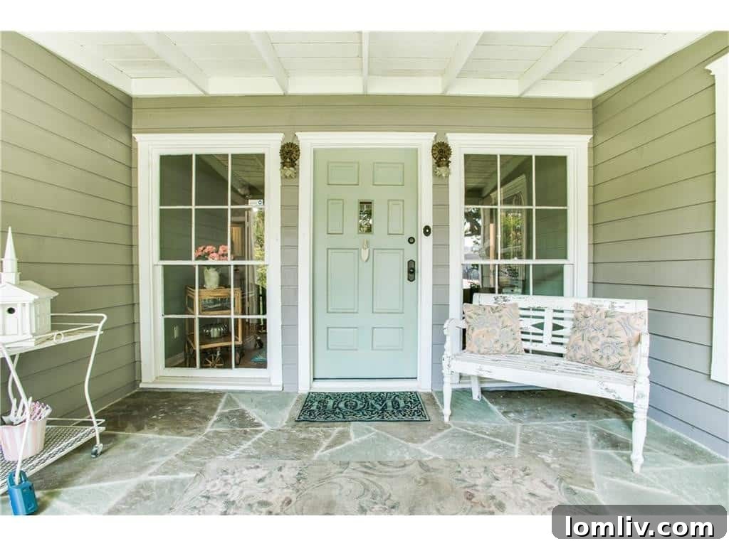 Lush Front Yard Landscaping of Briarwood Cottage