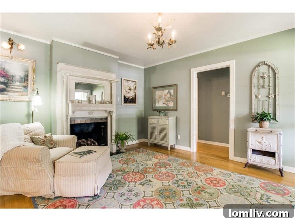Bright Living Area with Hardwood Floors