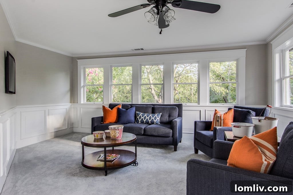 Inviting bedroom with a focus on natural light and historic features, creating a serene and comfortable atmosphere
