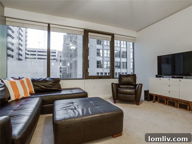 Comfortable Living Room with Ample Natural Light