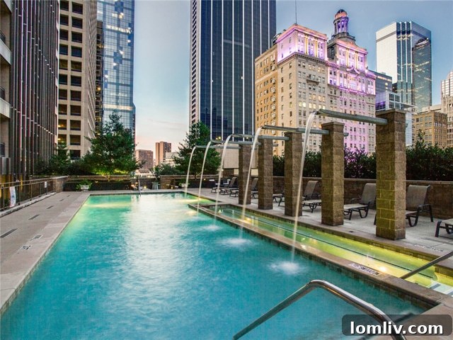 Stunning Rooftop Pool Deck at The Metropolitan Dallas