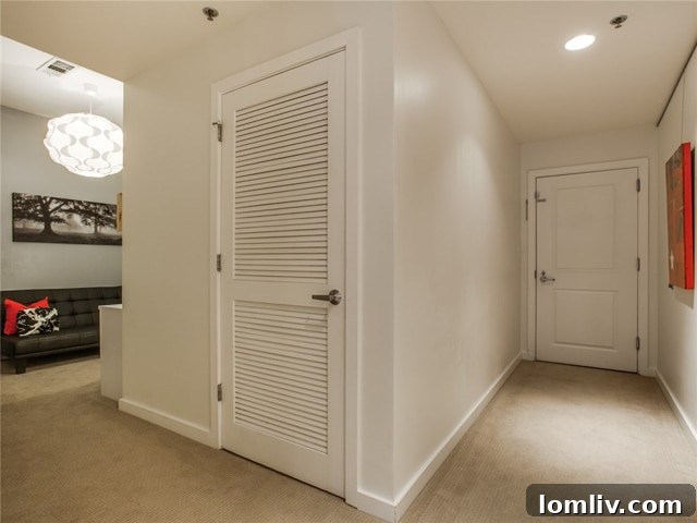 Stylish Entry and Thoughtful Closet Design in Unit 409