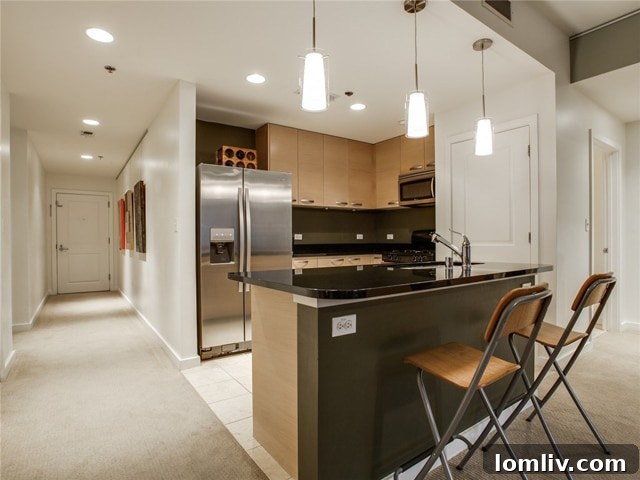 Gourmet Stainless Steel Kitchen in The Metropolitan Condo
