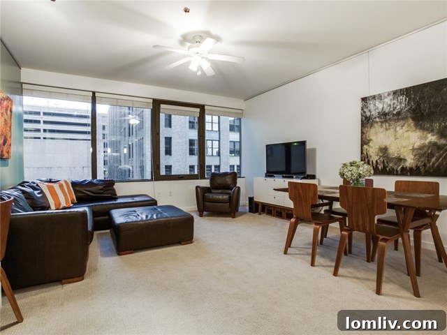 Spacious Living and Dining Area Perfect for Entertaining