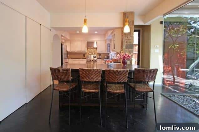 Cozy Fireplace and Built-in Shelves - 5619 Merrimac