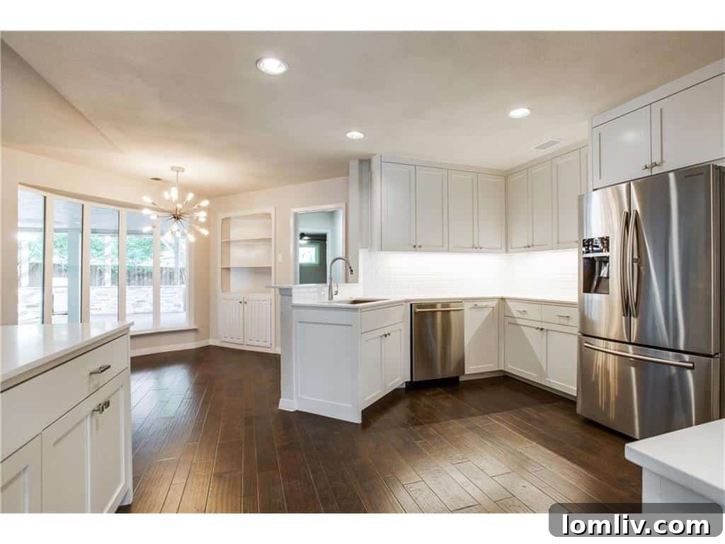 Bright and Open Kitchen View