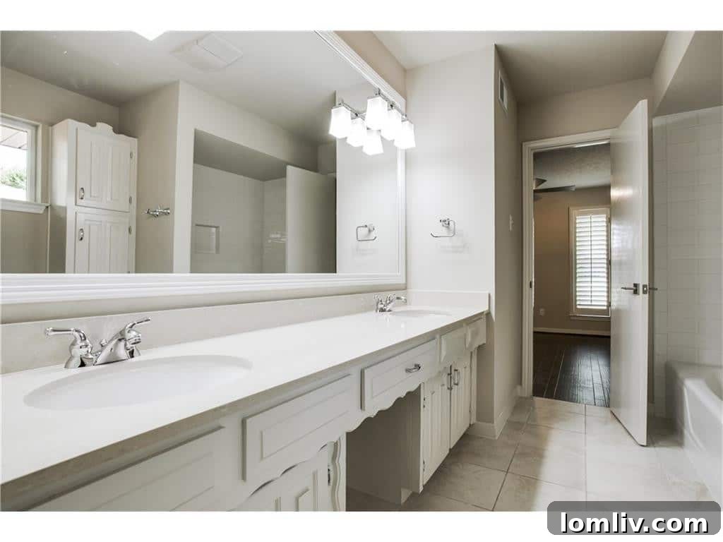 Luxurious Master Bathroom with Modern Finishes