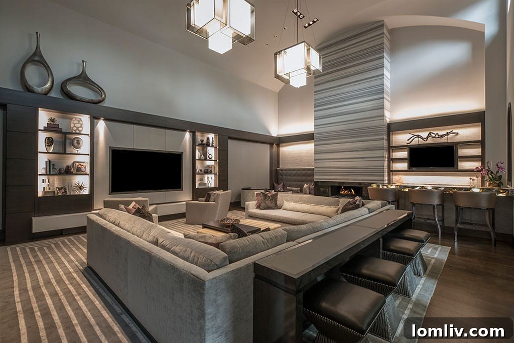 Desco Fine Homes' winning living room design over $1 million.