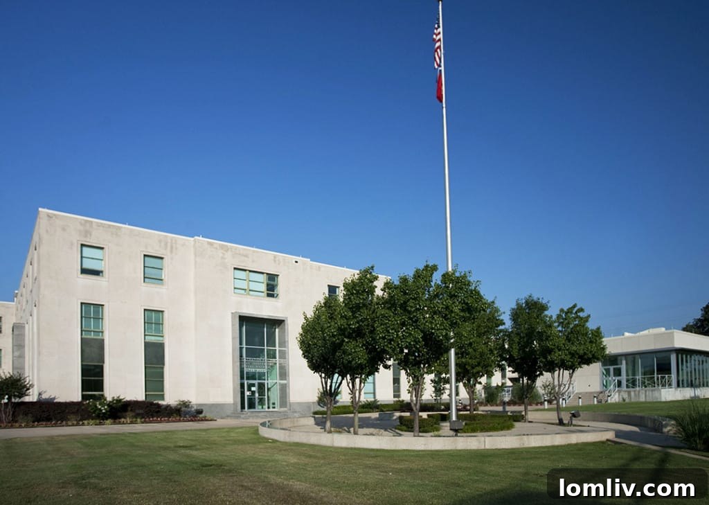 Dallas ISD Administration Building - No need to physically attend meetings to track votes anymore.