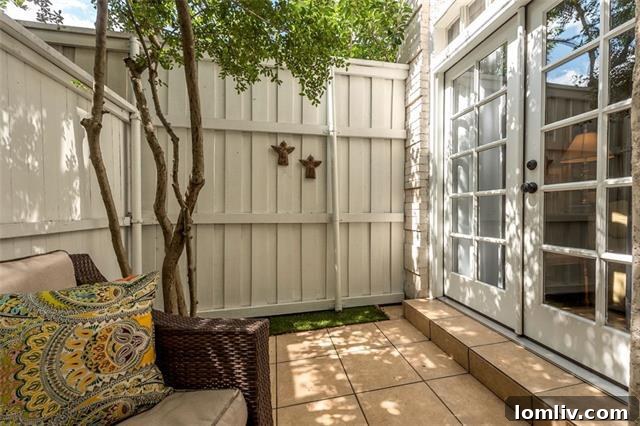 4424 Holland Ave Condo Patio Seating Area Dallas