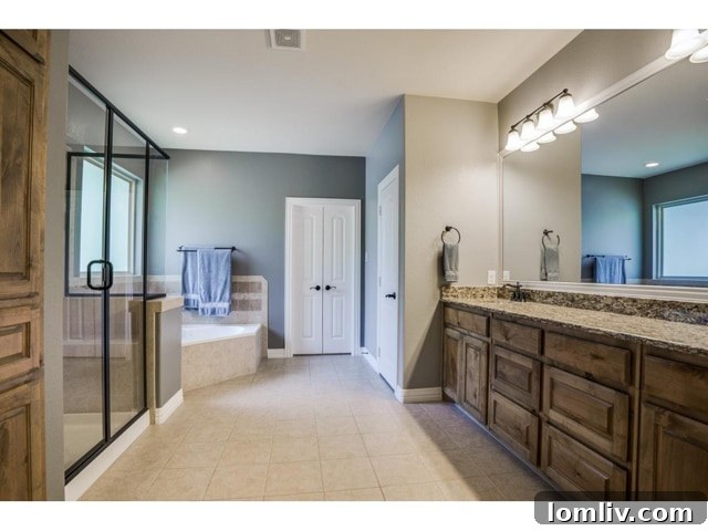 Luxurious Master Bathroom with Jetted Tub and Double Vanity