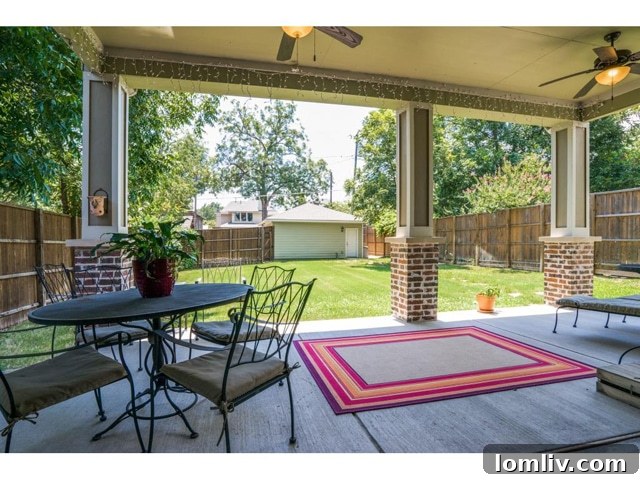 Oversized Covered Patio at 5932 Richmond