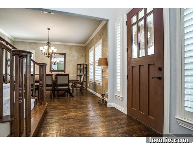 Elegant Entryway of 5932 Richmond Custom Home