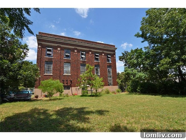 Rear exterior of 115 S. Tyler Street
