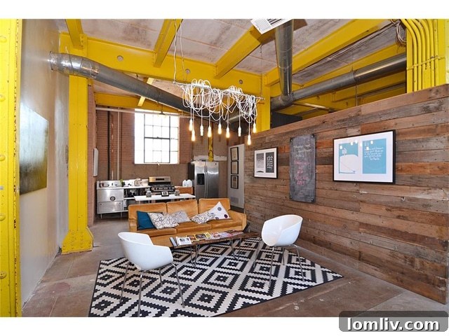 Living and kitchen area inside 115 S. Tyler Street