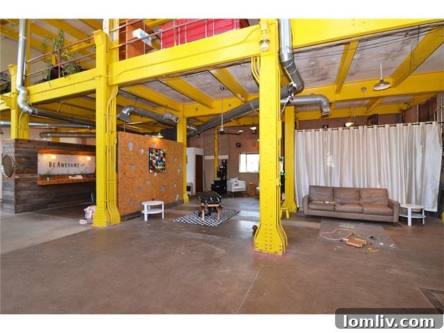 Open plan interior of the DPL building