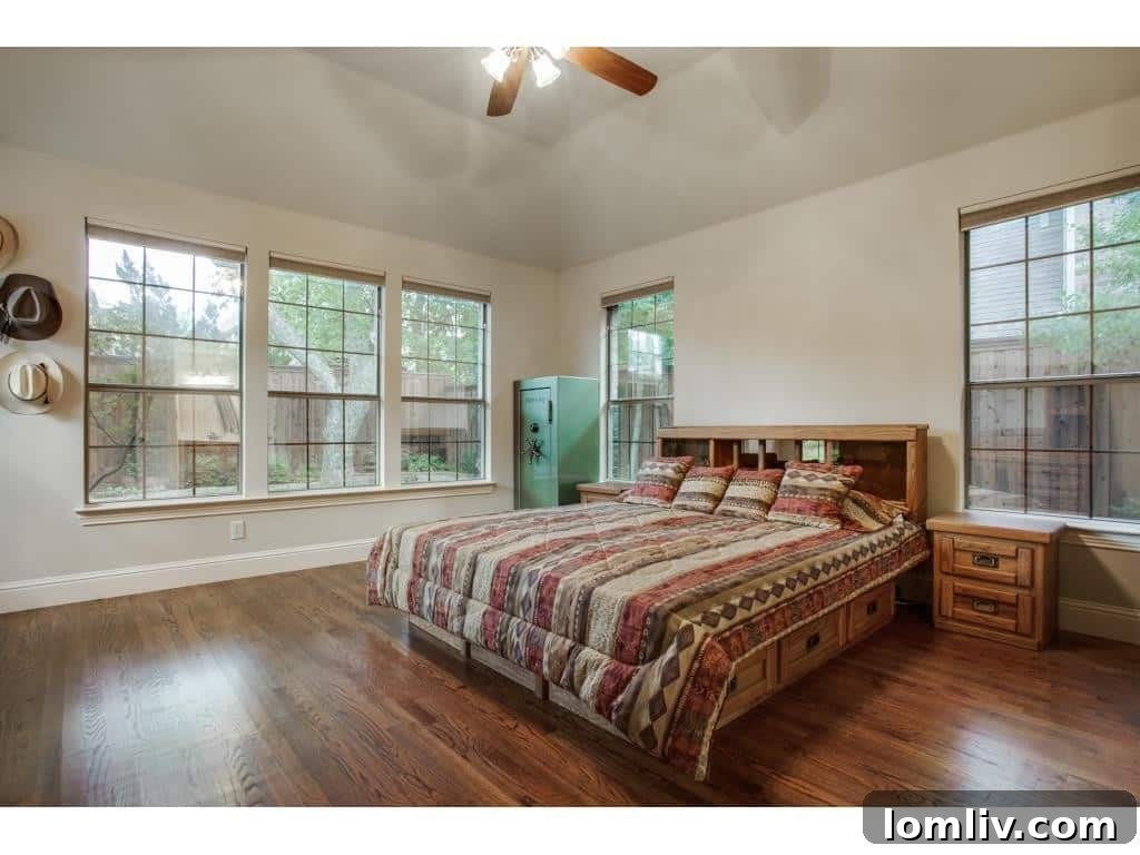 Spacious Master Bedroom Retreat with Seating Area