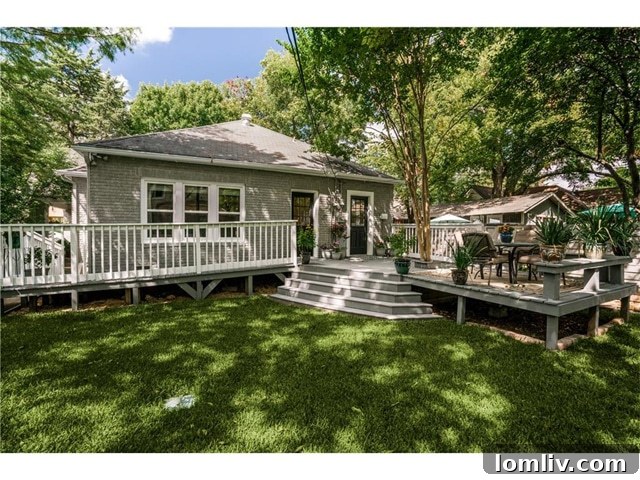Spacious outdoor deck perfect for entertaining in a renovated home