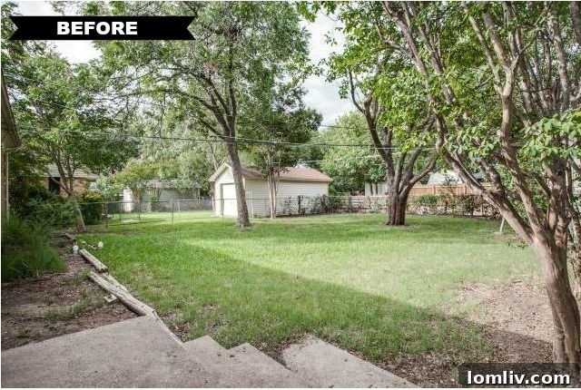 561 Classen Dr yard before renovation
