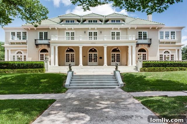 Exterior view of the meticulously restored historic home on Elizabeth Boulevard, Fort Worth