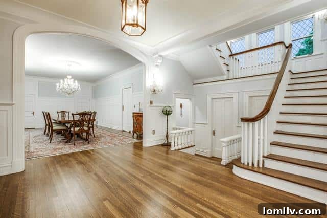 A glimpse into one of the beautifully restored living spaces with a fireplace