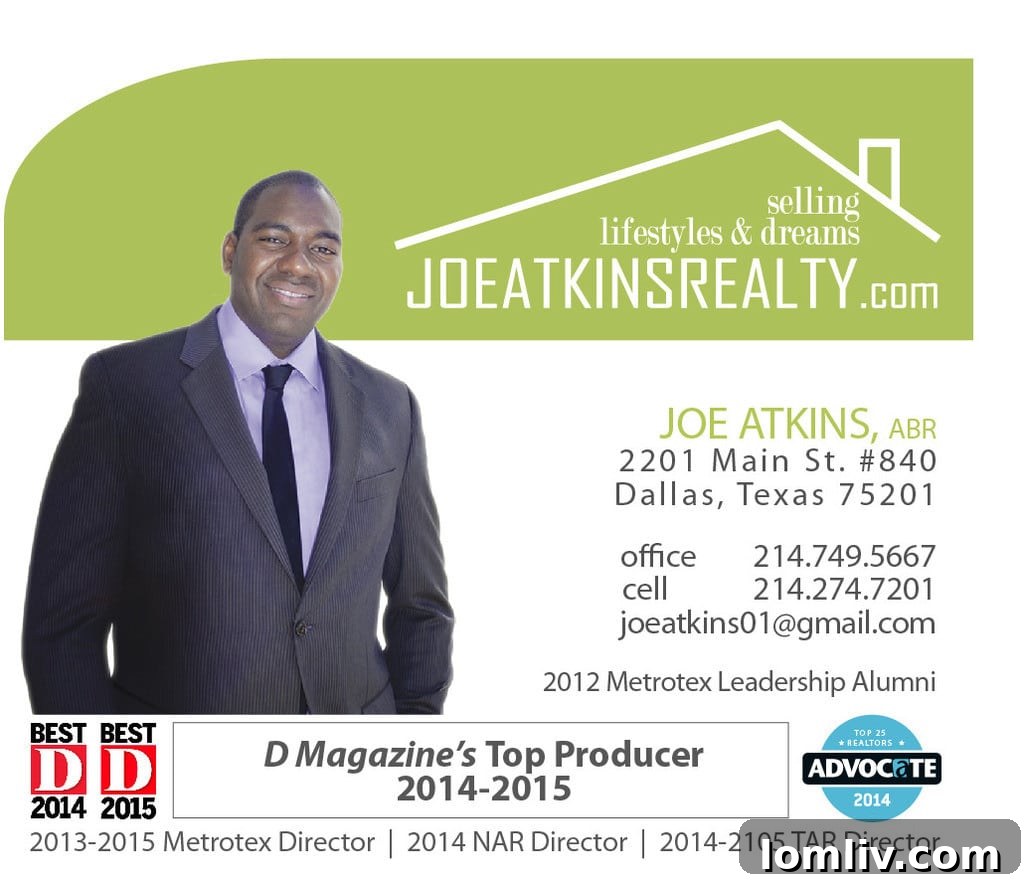 Joe Atkins, a visionary real estate broker, leading the charge in Dallas's competitive housing market.