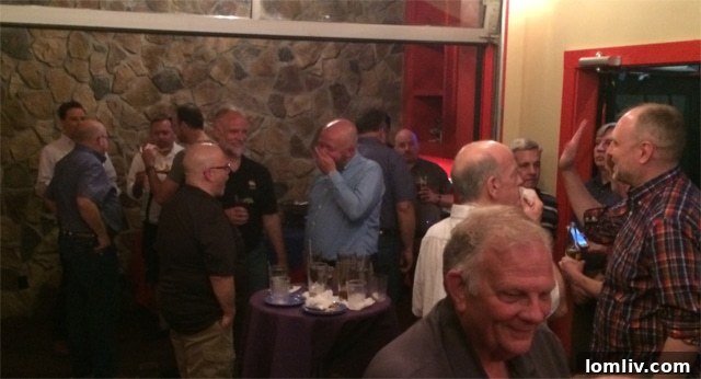 Clients and guests enjoying the Margaritas and Mex bash hosted by Alan Hopper at Mattito's.