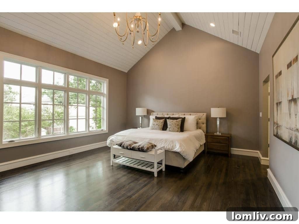 3104 Hanover Master Bedroom - Cathedral Shiplap Ceiling