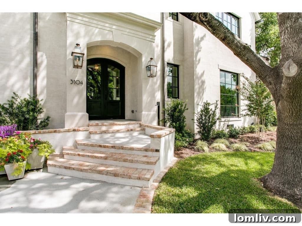 3104 Hanover Entrance - Elegant Front Door and French Design