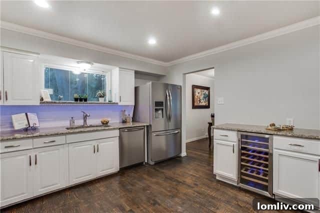 Spacious Kitchen with Dual Ovens and Gas Range