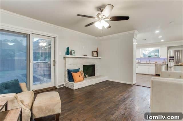 Cozy Corner of Living Room at 3506 Warick Dr.