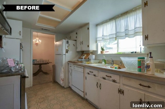 Dated Kitchen Before Renovation