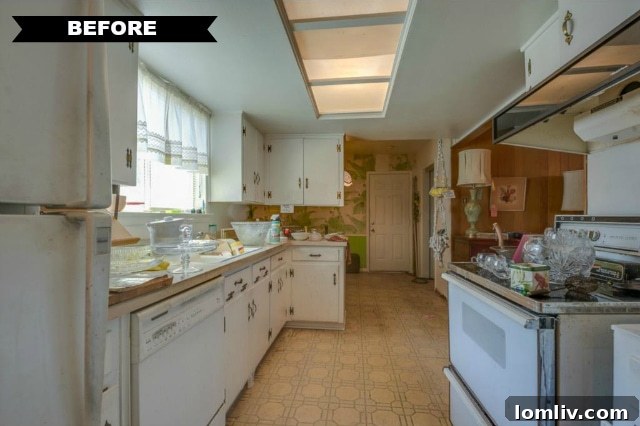 Original Kitchen Layout Pre-Renovation